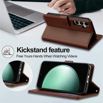 LC.IMEEKE L2 Series for Samsung Galaxy S26+ Case PU Leather Wallet Detachable Magnetic Phone Cover