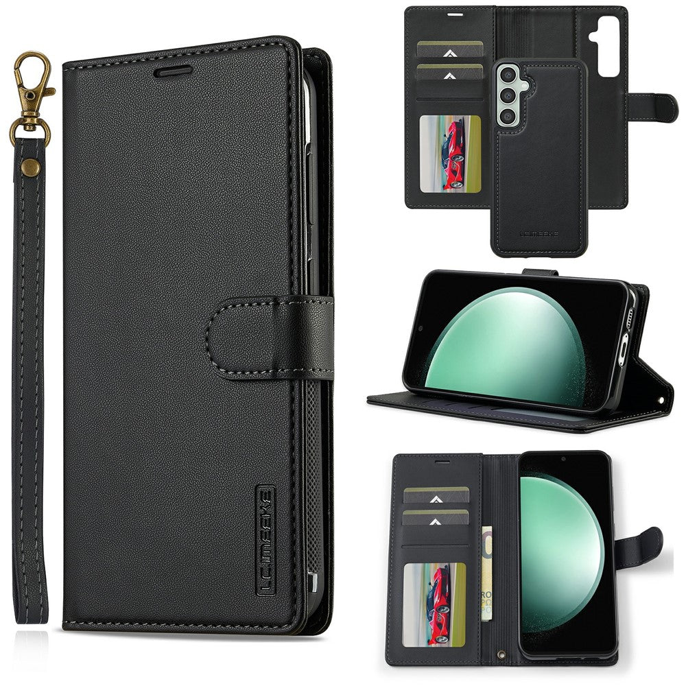 LC.IMEEKE L2 Series for Samsung Galaxy S26+ Case PU Leather Wallet Detachable Magnetic Phone Cover