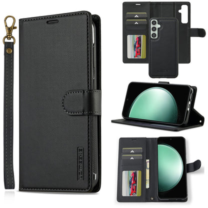 LC.IMEEKE L2 Series for Samsung Galaxy S26+ Case PU Leather Wallet Detachable Magnetic Phone Cover