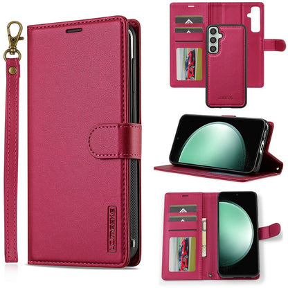 LC.IMEEKE L2 Series for Samsung Galaxy S26+ Case PU Leather Wallet Detachable Magnetic Phone Cover