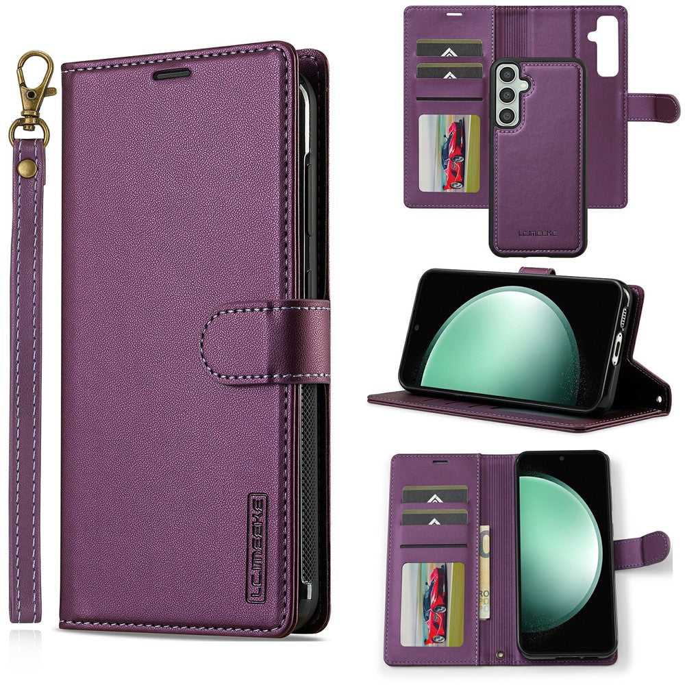 LC.IMEEKE L2 Series for Samsung Galaxy S26+ Case PU Leather Wallet Detachable Magnetic Phone Cover