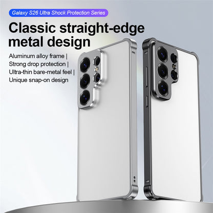For Samsung Galaxy S26 Ultra Bumper Case Alloy Frame Cover with Lens Frame
