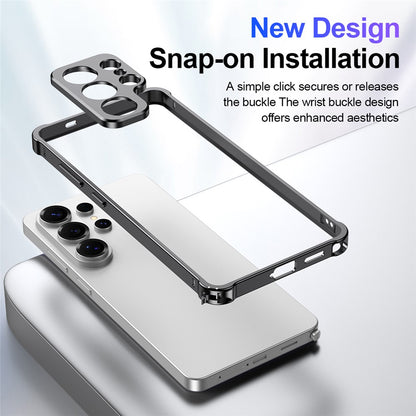 For Samsung Galaxy S26 Ultra Bumper Case Alloy Frame Cover with Lens Frame