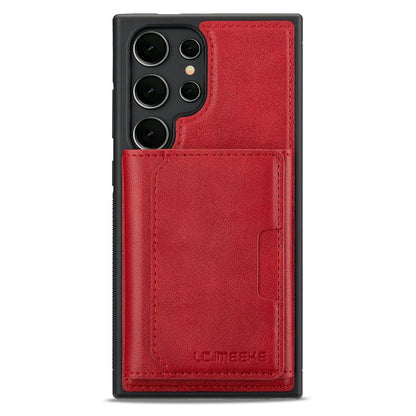 LC.IMEEKE L5 For Samsung Galaxy S26 Ultra Magnetic Phone Case Leather Back Cover with Detachable Card Holder