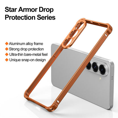 For Samsung Galaxy S26+ Bumper Case Alloy Frame Cover with Lens Frame
