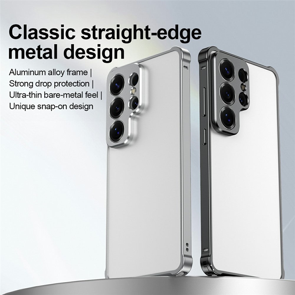 For Samsung Galaxy S26+ Bumper Case Alloy Frame Cover with Lens Frame