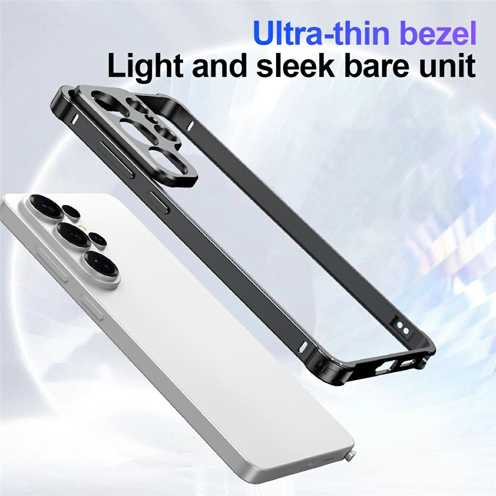 For Samsung Galaxy S26+ Bumper Case Alloy Frame Cover with Lens Frame