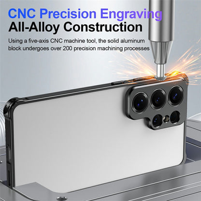For Samsung Galaxy S26+ Bumper Case Alloy Frame Cover with Lens Frame