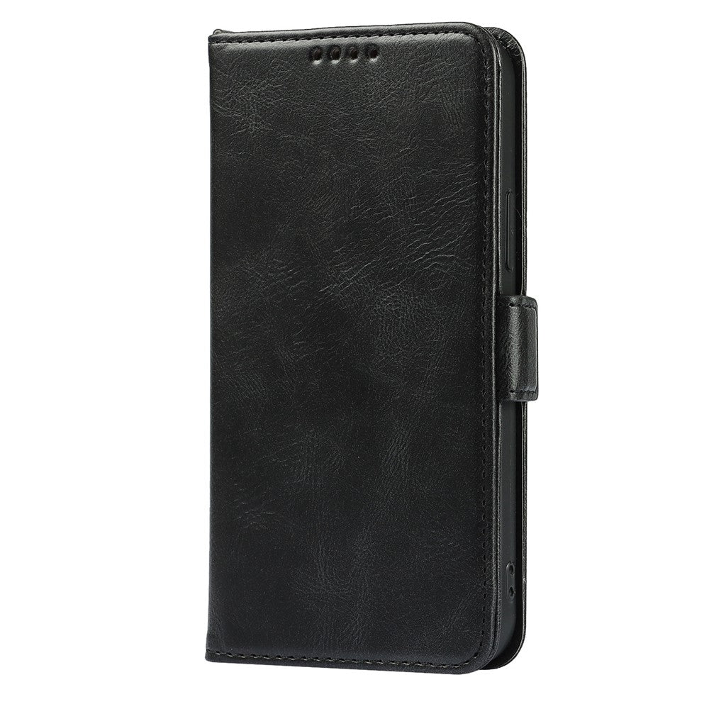 For iPhone 14 Pro Max Anti-scratch Phone Case Retro Wallet Stand Magnetic Clasp Drop Proof Flip Leather Phone Cover with Strap
