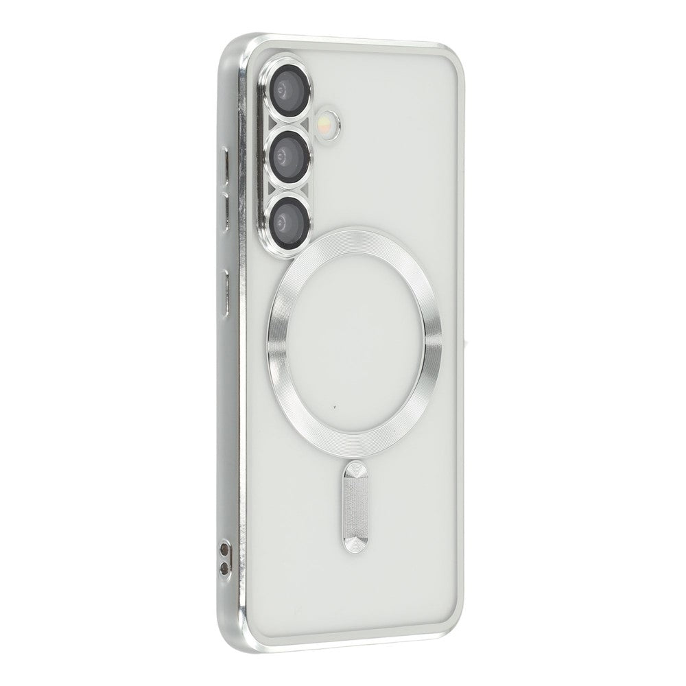 For Samsung Galaxy S26+ Magnetic Case CD Veins Glass Lens Guard TPU Phone Back Cover
