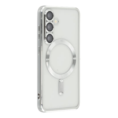 For Samsung Galaxy S26+ Magnetic Case CD Veins Glass Lens Guard TPU Phone Back Cover