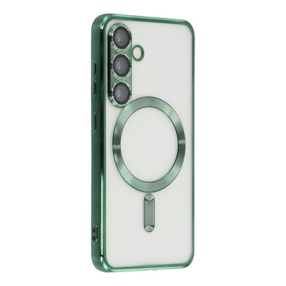 For Samsung Galaxy S26+ Magnetic Case CD Veins Glass Lens Guard TPU Phone Back Cover