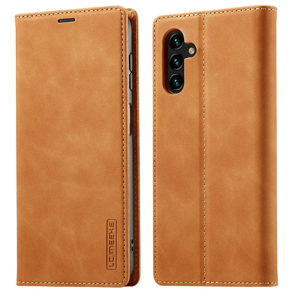 LC.IMEEKE For Samsung Galaxy S26+ Case Wallet Microfiber Leather Phone Cover