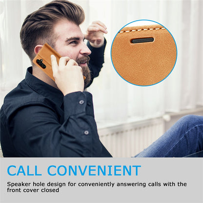 LC.IMEEKE For Samsung Galaxy S26+ Case Wallet Microfiber Leather Phone Cover