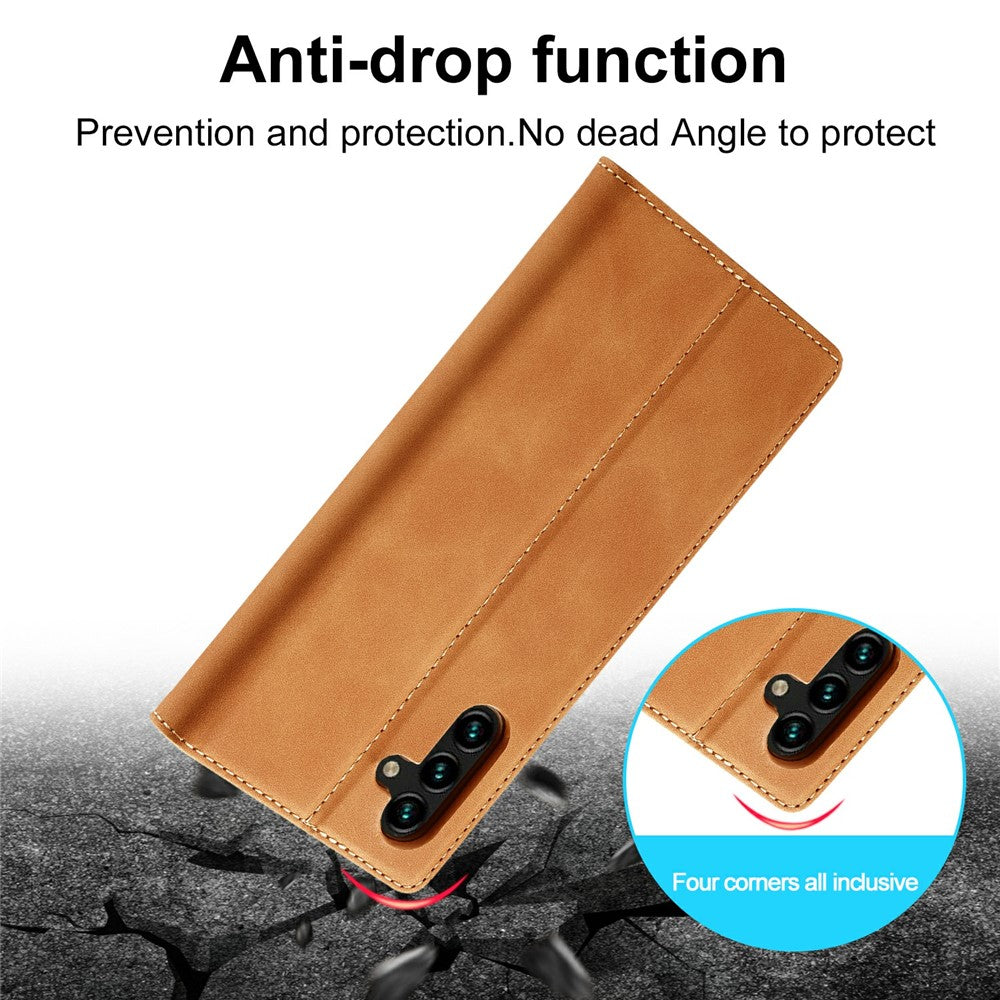 LC.IMEEKE For Samsung Galaxy S26+ Case Wallet Microfiber Leather Phone Cover