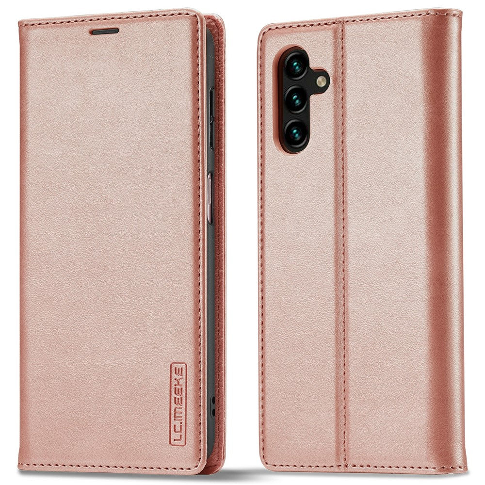 LC.IMEEKE For Samsung Galaxy S26+ Case Wallet Microfiber Leather Phone Cover