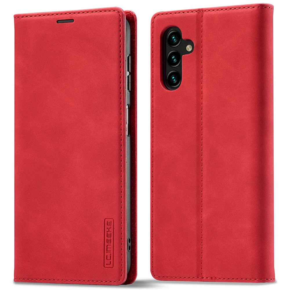 LC.IMEEKE For Samsung Galaxy S26+ Case Wallet Microfiber Leather Phone Cover