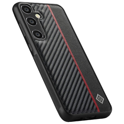 LC.IMEEKE For Samsung Galaxy S26+ Case Carbon Fiber Texture Leather + TPU + EVA Phone Cover