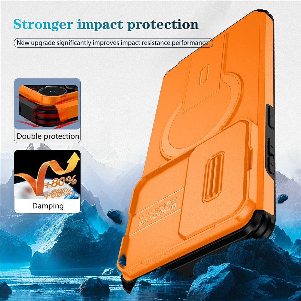 For Samsung Galaxy S26 Ultra Magnetic Case Kickstand Camera Slider PC + TPU Phone Cover