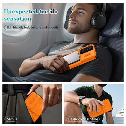 For Samsung Galaxy S26 Ultra Magnetic Case Kickstand Camera Slider PC + TPU Phone Cover