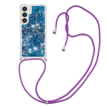 For Samsung Galaxy S26+ TPU Case Quicksand Phone Cover with Lanyard