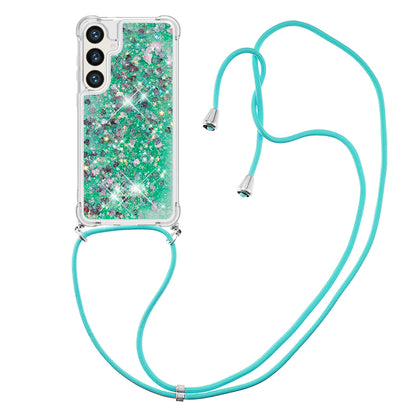 For Samsung Galaxy S26+ TPU Case Quicksand Phone Cover with Lanyard