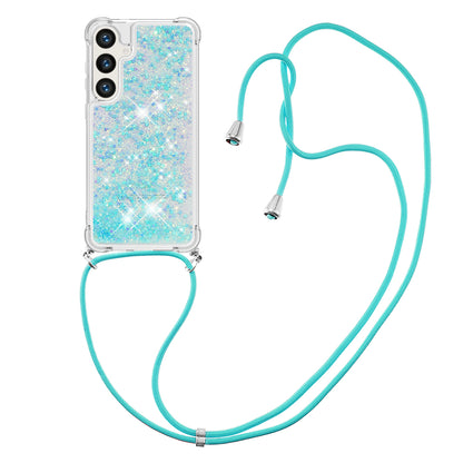 For Samsung Galaxy S26+ TPU Case Quicksand Phone Cover with Lanyard