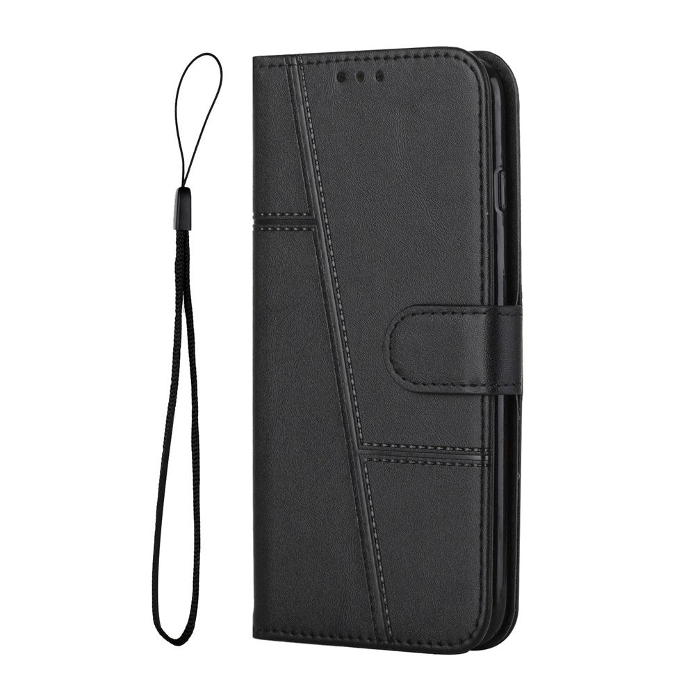 Leather Phone Case For Samsung Galaxy S26+ Foldable Stand Wallet Flip Cover with Strap