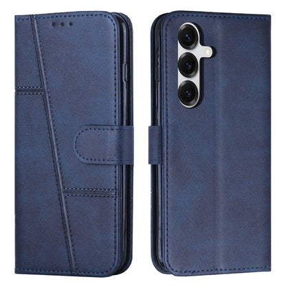 Leather Phone Case For Samsung Galaxy S26+ Foldable Stand Wallet Flip Cover with Strap