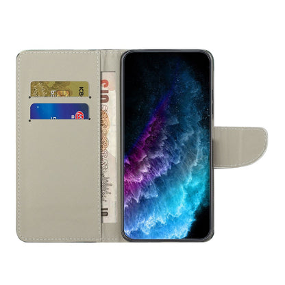 For Samsung Galaxy S26+ Case Pattern Printing Cross Texture Leather Phone Cover