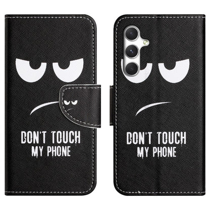For Samsung Galaxy S26+ Case Pattern Printing Cross Texture Leather Phone Cover