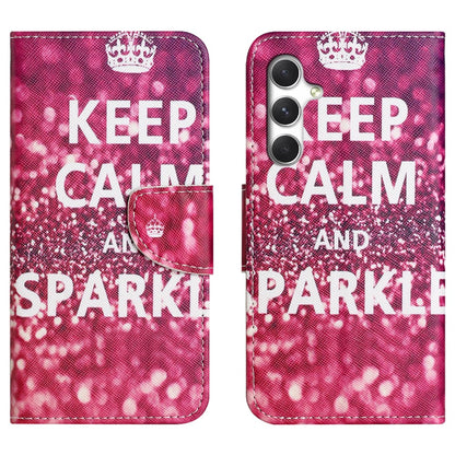 For Samsung Galaxy S26+ Case Pattern Printing Cross Texture Leather Phone Cover