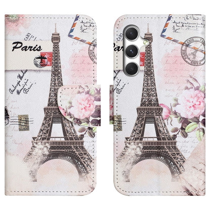 For Samsung Galaxy S26+ Case Pattern Printing Cross Texture Leather Phone Cover