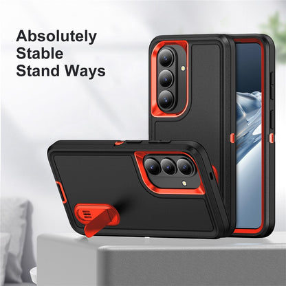 For Samsung Galaxy S26+ Case PC + Silicone + EVA Anti-Drop Kickstand Phone Cover