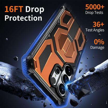 For Samsung Galaxy S26 Ultra Magnetic Case TPU + PC Kickstand Phone Cover Drop Protection