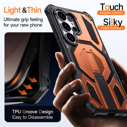 For Samsung Galaxy S26 Ultra Magnetic Case TPU + PC Kickstand Phone Cover Drop Protection
