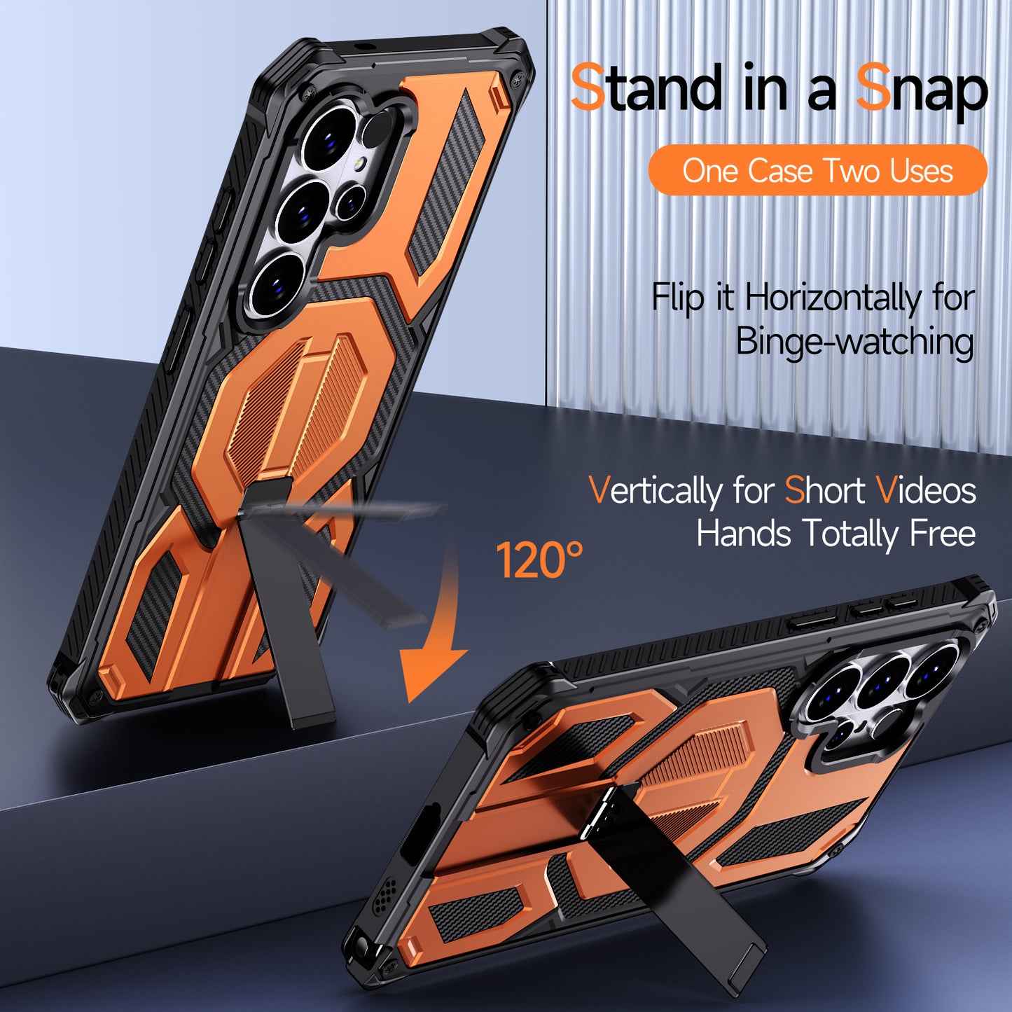 For Samsung Galaxy S26 Ultra Magnetic Case TPU + PC Kickstand Phone Cover Drop Protection