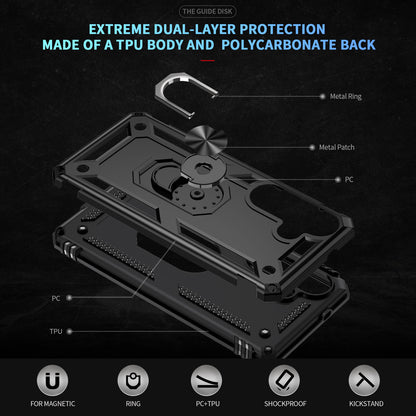 For Samsung Galaxy S26+ Case PC + TPU Phone Cover with Kickstand