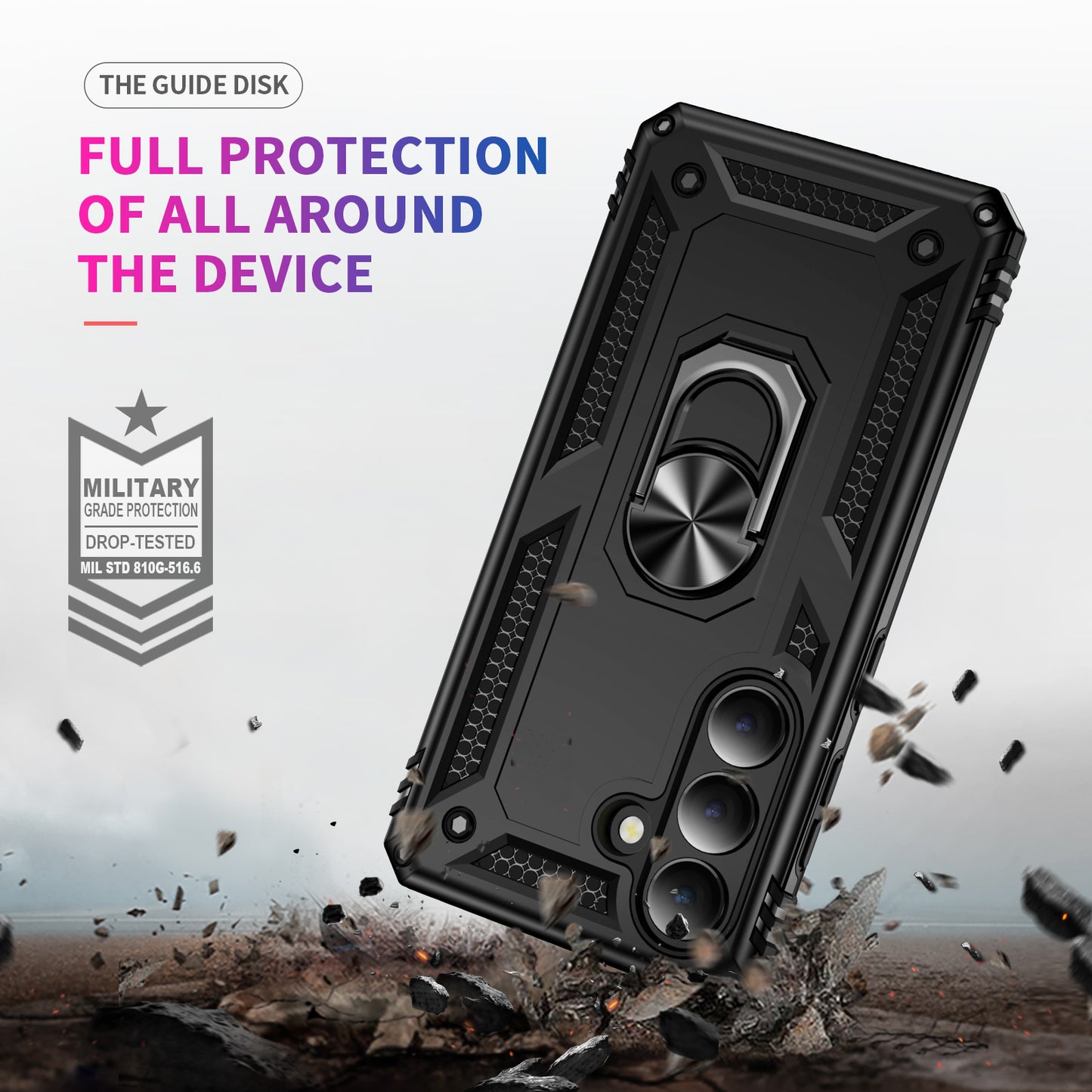 For Samsung Galaxy S26+ Case PC + TPU Phone Cover with Kickstand