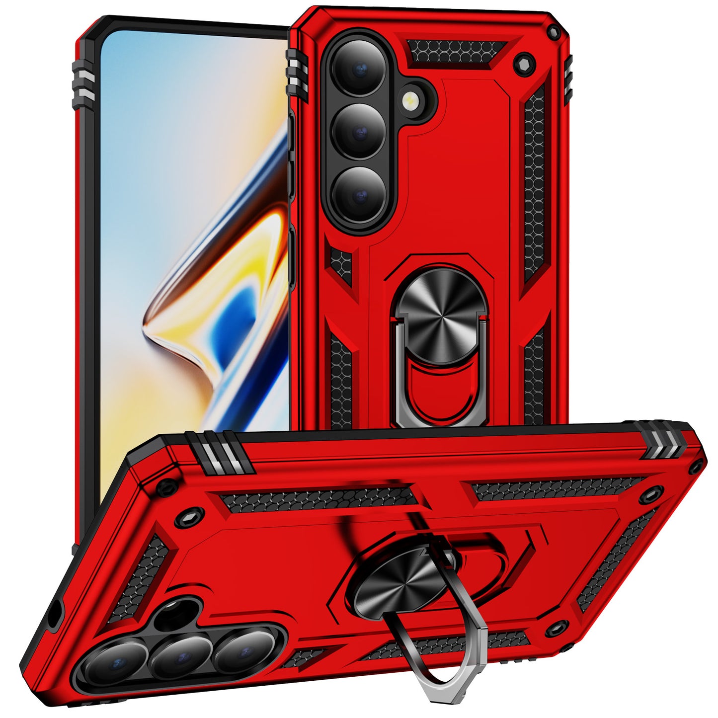 For Samsung Galaxy S26+ Case PC + TPU Phone Cover with Kickstand