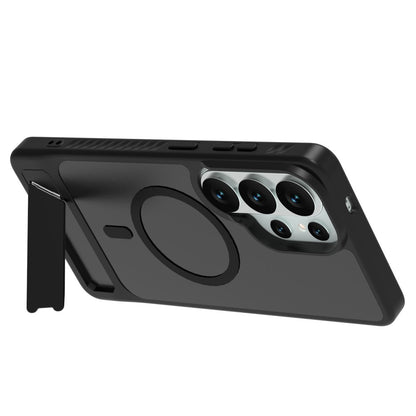 LEREACH Le-Chic Series for Samsung Galaxy S26 Ultra Magnetic Case TPU + PC Kickstand Phone Cover