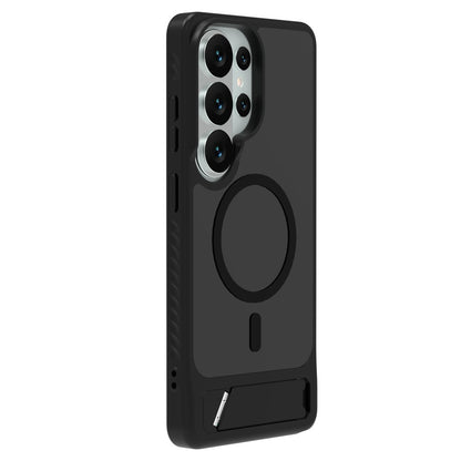 LEREACH Le-Chic Series for Samsung Galaxy S26 Ultra Magnetic Case TPU + PC Kickstand Phone Cover