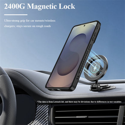 LEREACH Le-Chic Series for Samsung Galaxy S26 Ultra Magnetic Case TPU + PC Kickstand Phone Cover