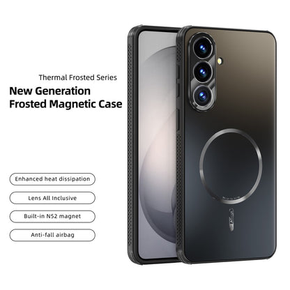 ABEEL For Samsung Galaxy S26+ Magnetic Case TPU PC Cooling Matte Phone Back Cover with Lens Film