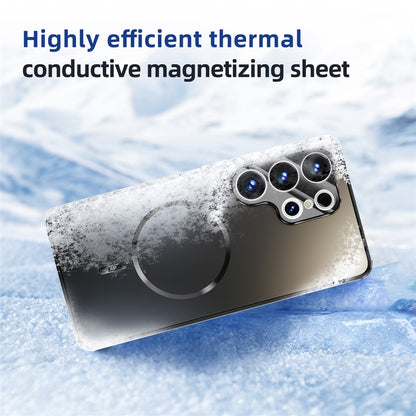 ABEEL For Samsung Galaxy S26+ Magnetic Case TPU PC Cooling Matte Phone Back Cover with Lens Film