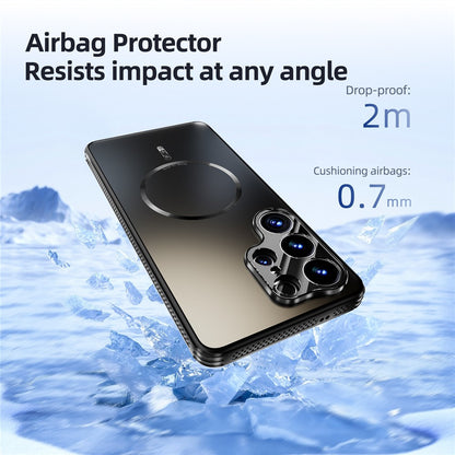 ABEEL For Samsung Galaxy S26+ Magnetic Case TPU PC Cooling Matte Phone Back Cover with Lens Film