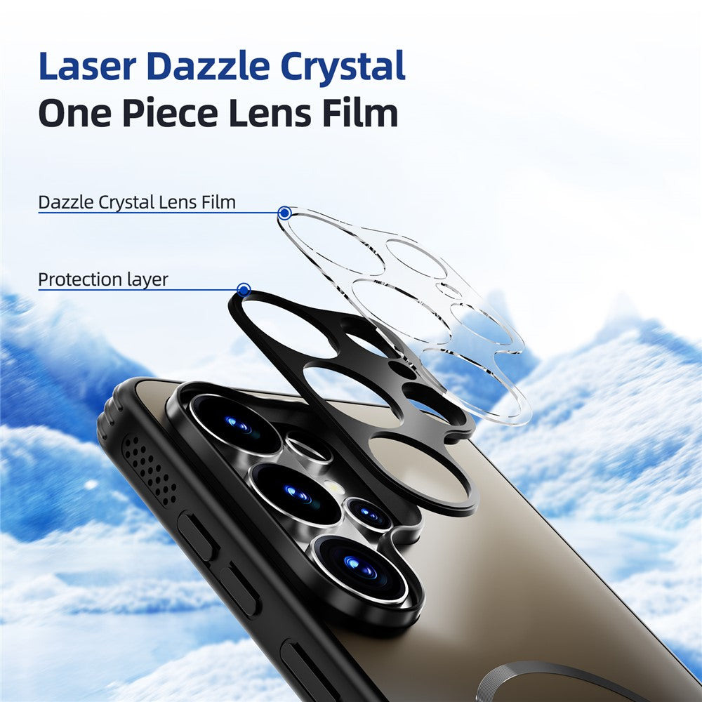 ABEEL For Samsung Galaxy S26+ Magnetic Case TPU PC Cooling Matte Phone Back Cover with Lens Film