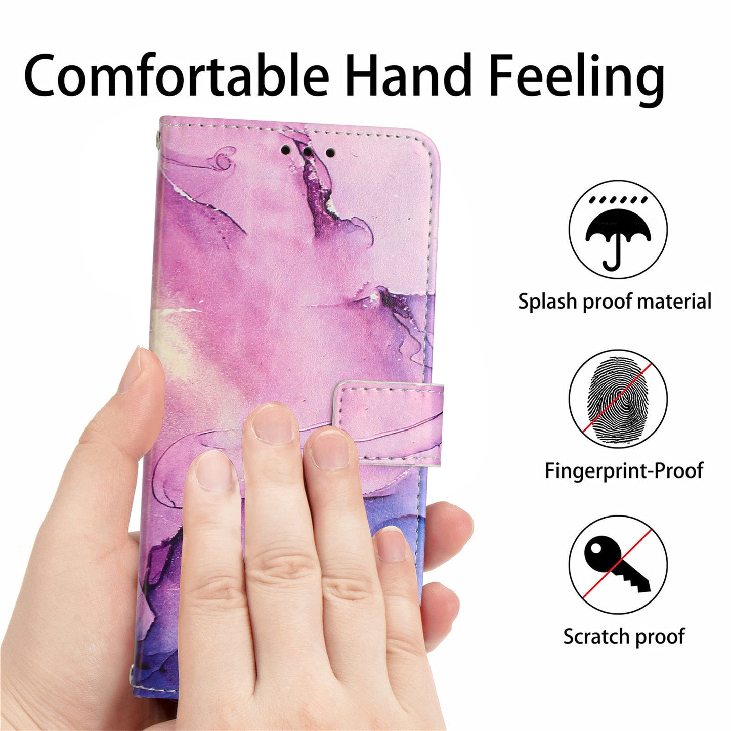 For Samsung Galaxy S26 Ultra Stand Case Marble Pattern PU Leather Wallet Phone Cover