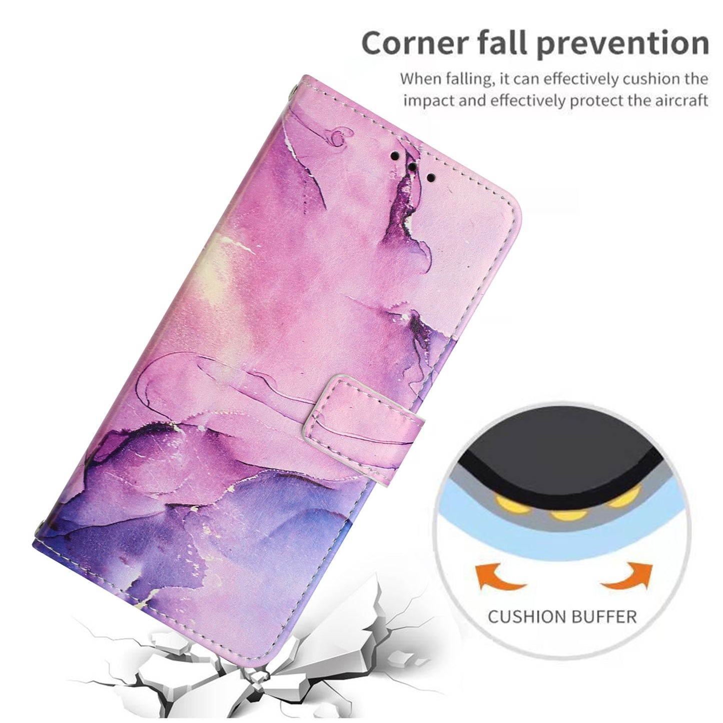 For Samsung Galaxy S26 Ultra Stand Case Marble Pattern PU Leather Wallet Phone Cover