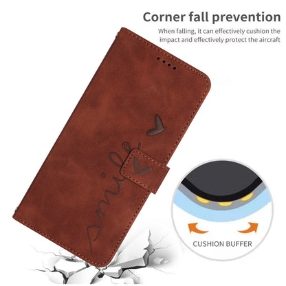 For Samsung Galaxy S26+ Stand Case PU Leather Phone Cover Imprinted Heart Pattern